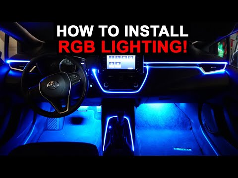 CAR RGB LED LIGHTING INSTALL! (TIPS and TRICKS for Easy Installation)
