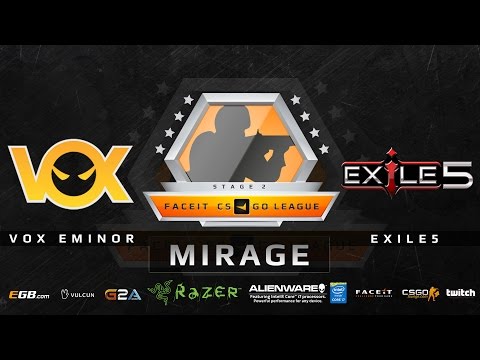 Vox Eminor vs Exile5 - Mirage (FACEIT League 2015 Stage 2 OCE)