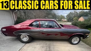 14 Classic Cars For Sale 🚗💨 Buy At Your Own Risk!! Extreme Builds!