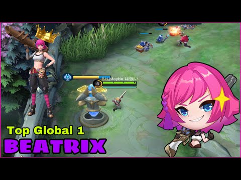 Beatrix Top Global 1 | Tremendous Sniper Damage | ~ By Maybe | Mobile Legends (ARw)