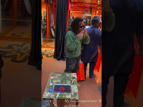 Olamide dropped over 10 million naira for shopping at Rahman Jago's high fashion store today 💰😮‍💨