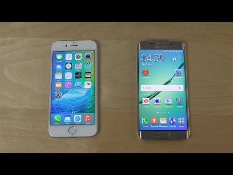 iPhone 6 iOS 9 Beta vs. Samsung Galaxy S6 Edge Android 5.0.2 Lollipop - Which Is Faster? (4K)