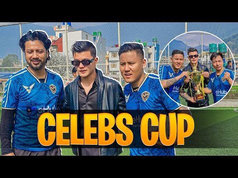 Celebrity Cup vibes ⚽🔥Sisan Baniya, Sushant KC, Dona Thapa & more on one futsal court!