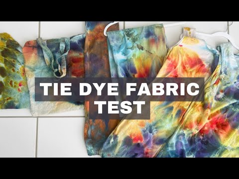 What Fabrics Can You Tie Dye? I Tested 6 Materials with the Same Colors!