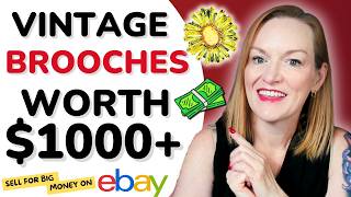 Vintage Brooches That Sell For Big Money on eBay | Reselling Vintage Jewelry
