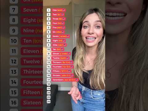 Aprender os números em inglês é fácil! #inglêsfluente #inglesparatodos #inglesonline