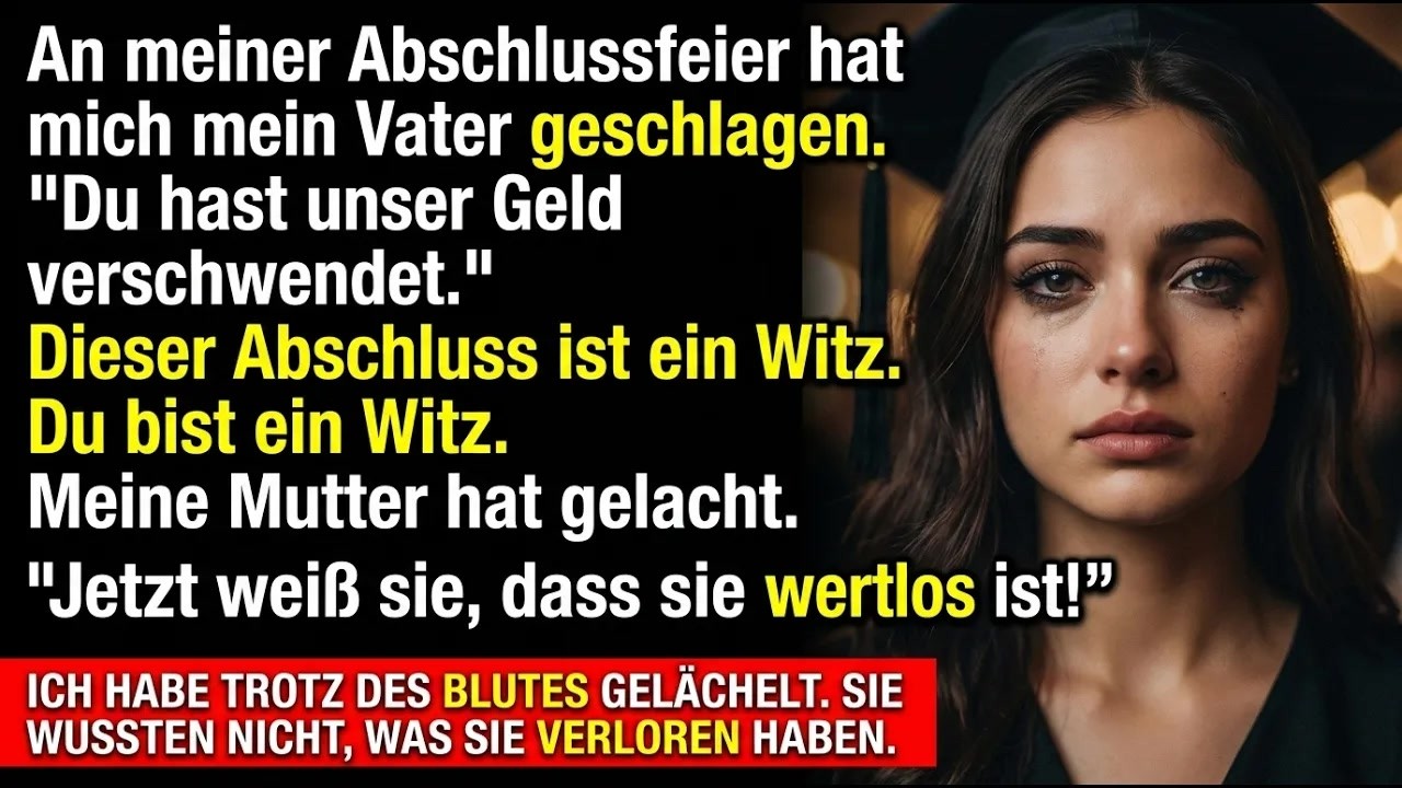 Mein Vater schlug mich bei der Abschlussfeier – dann nahm ich ihnen alles weg