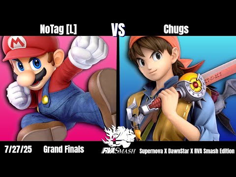 RVA Smash 185: SUPERNOVA EDITION | NoTag [L] (Mario) vs Chugs (Hero) | GRAND FINALS | 46 Entrants