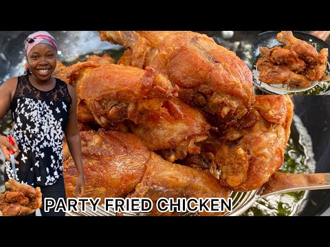 How To Make & Fry Chicken | Perfect Way To Season & Fry Chicken | Ghana Party Style Fry Chicken |