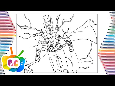 Thor Love and Thunder coloring pages/ Thor Marvel coloring/ Janji - Heroes Tonight [NCS Release]