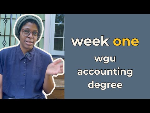 WGU Week 1 - Getting started and C715 | Accounting Degree Journey