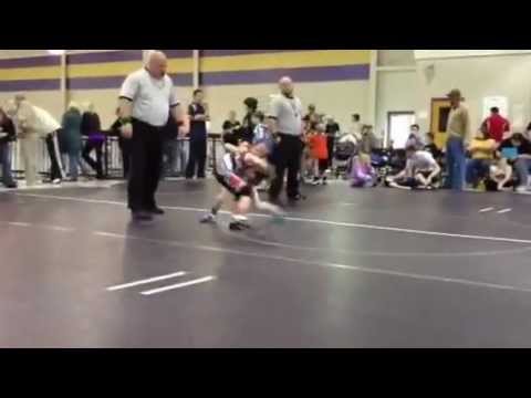 Aiden Kicking Referee in the Head Two Times Youth Wrestling