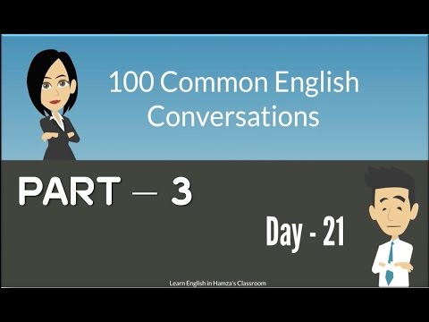 100 Common English Conversations - (PART - 03) -  Day  21 - 30 - English Conversation Practice,