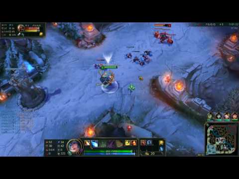 sona vs zed level1solo kill