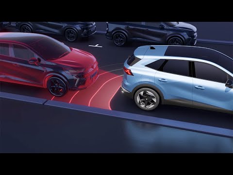 system wspomagania parkowania przodem/tyłem/bokiem - Symbioz E-Tech full hybrid - Renault