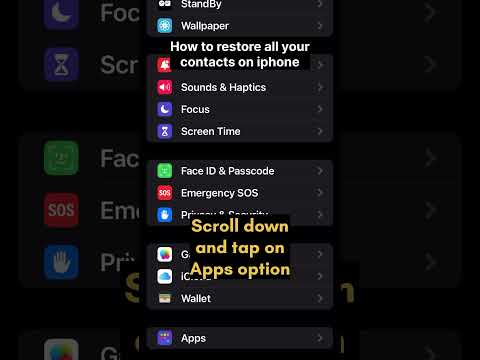 How to restore all your missing contacts on your iphone