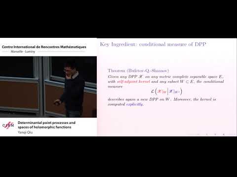 Yanqi Qiu: Determinantal point processes and spaces of holomorphic functions