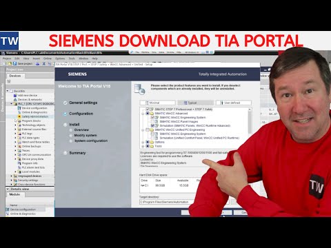 Download Siemens TIA Portal.  Links Included