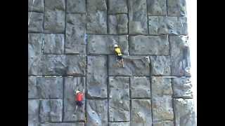 preview picture of video 'AJ's 9th Birthday Party at Family First Sports Park , climbing the rock wall - Erie PA'