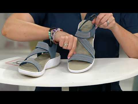 Earth Origins Wedge Sport Sandals - Genny on QVC
