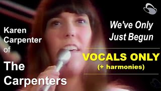 The Carpenters - We&#39;ve Only Just Begun [vocals only (+ harmony vocals)]