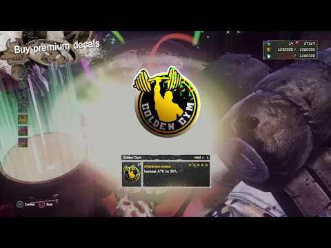 5 Star Golden Gym Mushroom Stew Premium Decal Pull LET IT DIE