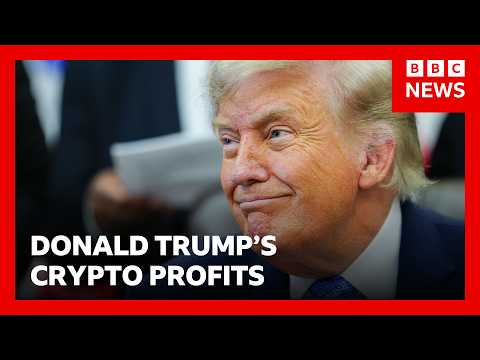 川普重返白宮第一年!靠加密貨幣狂賺超過10億美元?| BBC (President Trump made more than $1bn from crypto in first year back in office | BBC News)