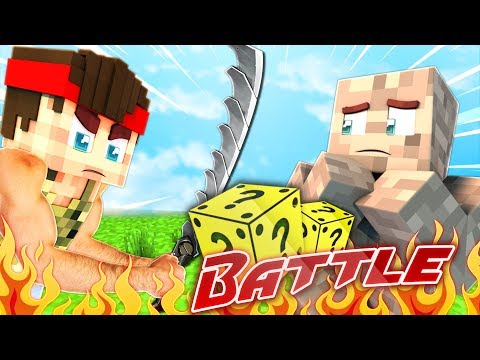 Invincible GODMODE Sword | Lucky Block Bedwars against Alpha Stone