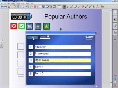 SMART Notebook Pyramid Quiz Game Demo.flv