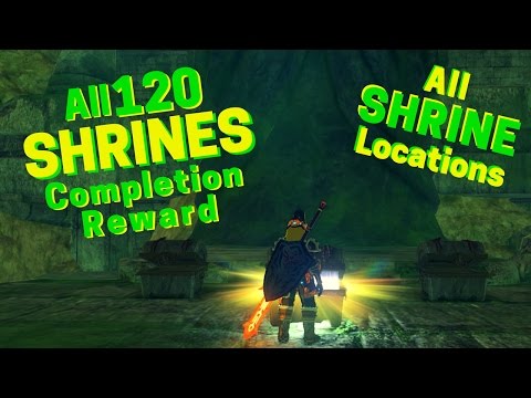 What happens after completing all 120 shrines in Zelda BOTW?