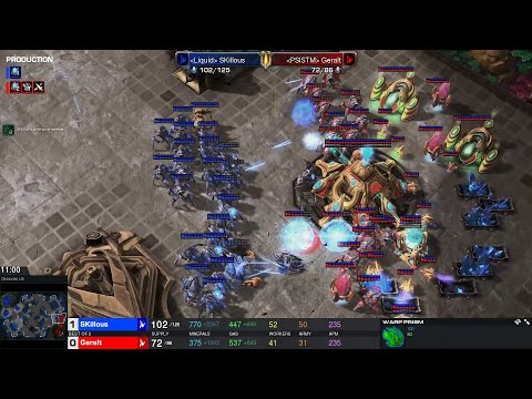 Starcraft II HomeStory Cup XXIII 2023 Jun30 Geralt(P) v SKillous(P) Game 1 MAPS - Gresvan LE