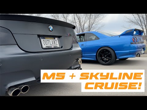 BMW M5 V10 Cruise with JDM Legend!