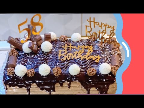 12.09.2025. MY HUSBAND'S DAY CAKE MADE WITH LOVE..,,HAPPY BIRTHDAY!🎉🍾🥂