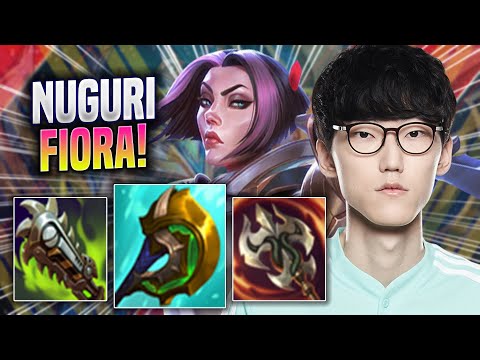 NUGURI TRIES NEW FIORA BUILD! - DK Nuguri Plays Fiora TOP vs Gragas! | Season 2022