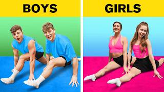 Girls Vs Boys Compete in GYMNASTICS Tournament