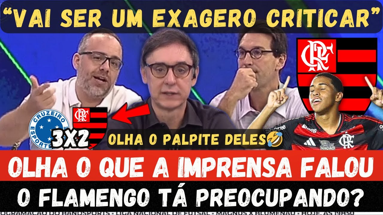 OLHA O QUE A IMPRENSA FALOU DO FLAMENGO. TIMES PAULISTAS ESTÃO PREOCUPADOS? OLHA OS PALPITES…🤣🤣🤣