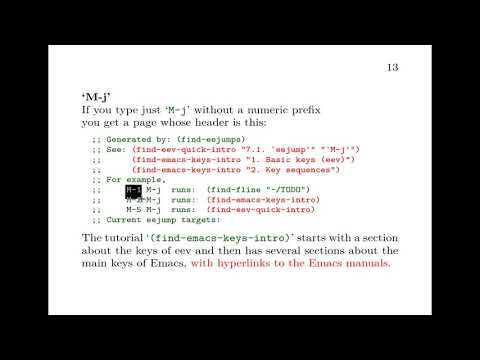 EmacsConf 2019 - 27 - How to record executable notes with eev - Eduardo Ochs