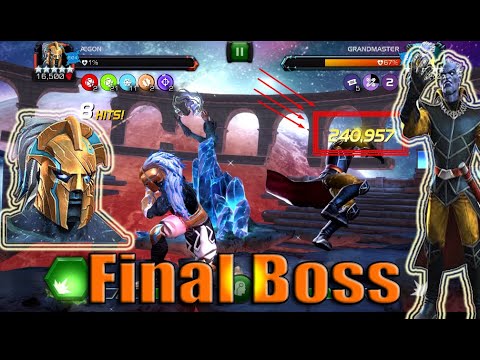 GRANDMASTER FINAL BOSS FIGHT - ACT 6 - TAKEDOWN WITH AEGON - Marvel Contest of Champions