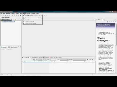 Globalyzer Tutorial Part One: Creating an Internationalization Project