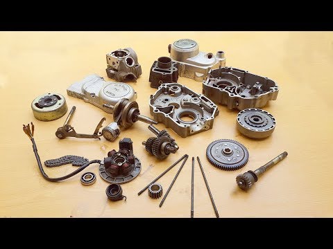 Assembling CD-70/SR-70 Motorcycle Engine. Video