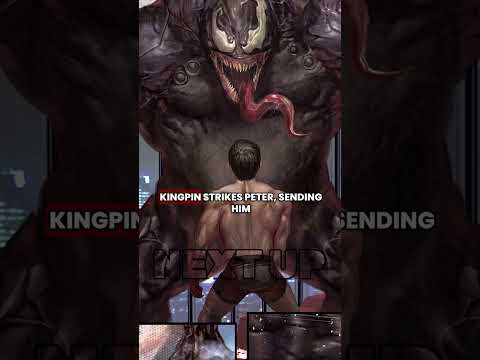 Kingpin bonds with the Venom symbiote