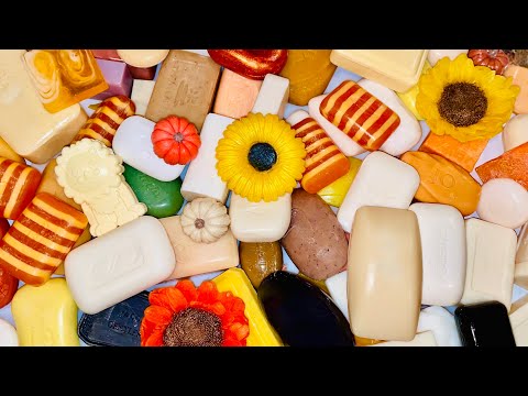 Autumn Garden 🧡 Fall Soap Haul ASMR Opening International Soaps 🍁 Unboxing Unpacking Unwrapping 100
