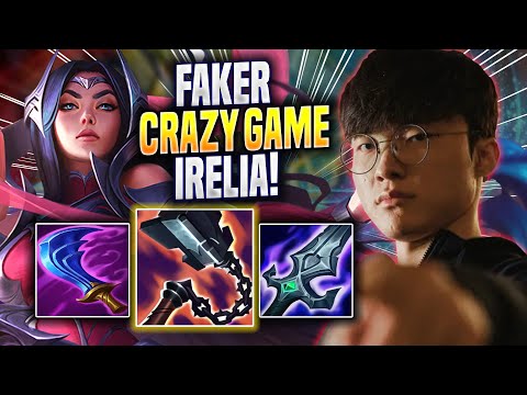 FAKER CRAZY GAME WITH IRELIA! - T1 Faker Plays Irelia MID vs Zed! | Season 2023