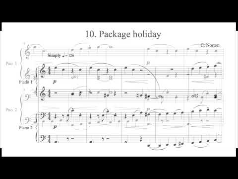 C. Norton - 10. Package Holiday - Microjazz Piano duets collection 1 for piano four hands