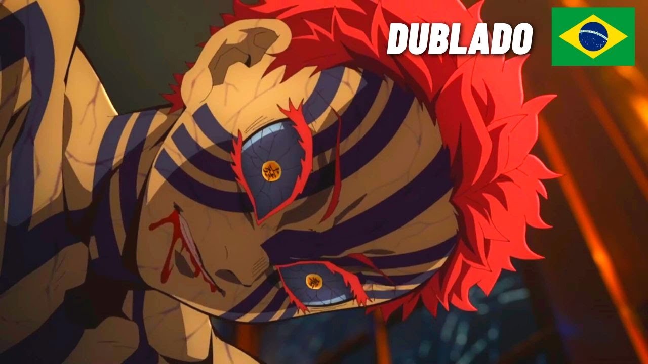 Akaza é castigado por Muzan [Kimetsu no yaiba]