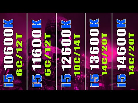 INTEL i5 10600K vs INTEL i5 11600K vs INTEL i5 12600K vs INTEL i5 13600K vs INTEL i5 14600K ||