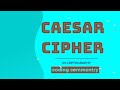 Caesar Cipher in Cryptography | Coding Commentry | #caesarcipher #tamil