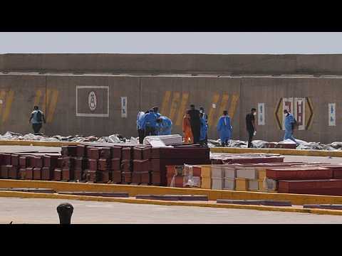 Video Thumbnail: Venezuela earthquake: La Guaira port turned into makeshift morgue