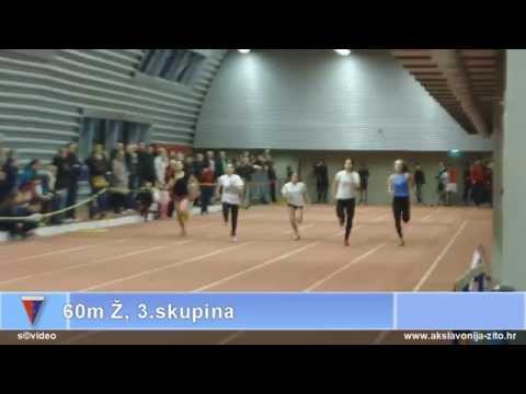 Dvoransko prvenstvo Slavonije i Baranje (2015) - 60m Ž