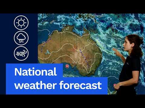 National Weather Forecast: Storms in the west, coastal showers in the east